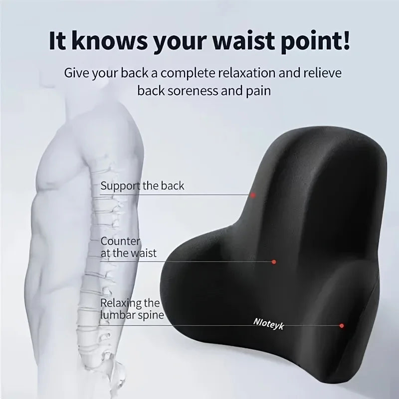 SpinaDesk™ Bureau — Coussin Lombaire Chaise | Posture au Travail