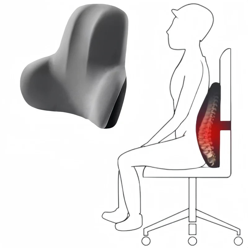 SpinaDesk™ Bureau — Coussin Lombaire Chaise | Posture au Travail