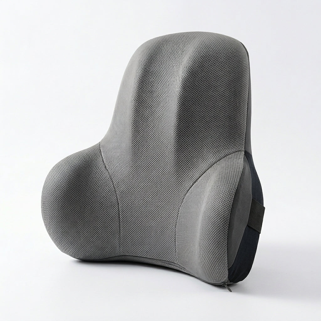 Coussin lombaire bureau SpinaDesk gris - vue principale produit