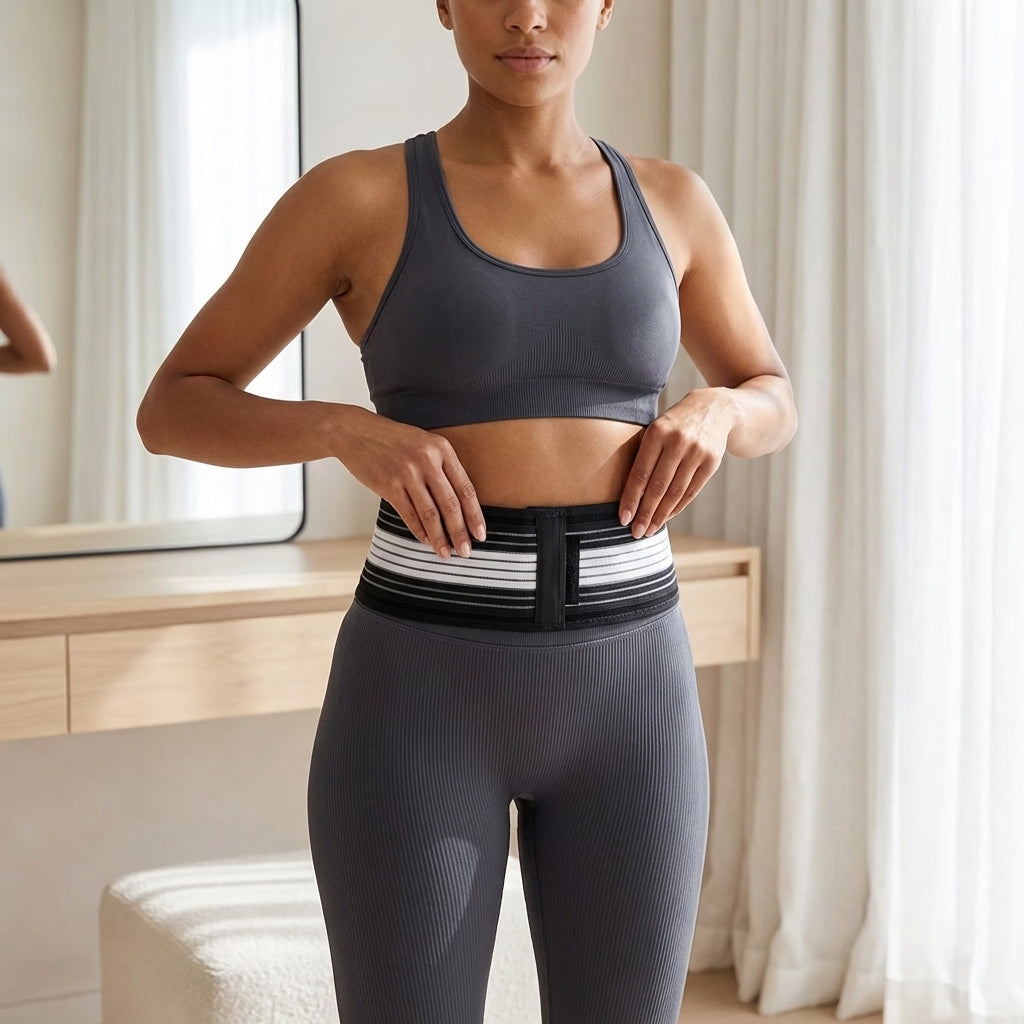 Ceinture lombaire SpinaFlex - vue packaging et accessoires